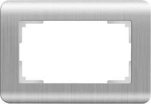 Рамка для двойной розетки Werkel Stream серебряный WL12-Frame-01-DBL 4690389131325