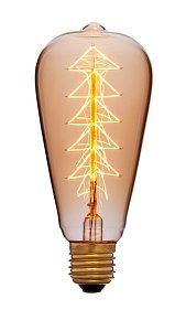 Лампа накаливания Sun Lumen E27 40W прозрачная 053-532