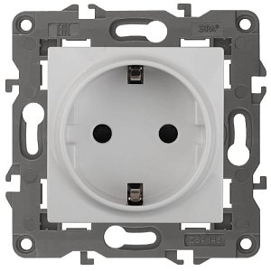 Розетка ЭРА Elegance 2P E Schuko 16A 250V 14-2101-01 Б0034264