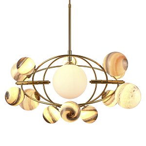 Подвесная люстра Delight Collection Planet KG1122P-13B brass