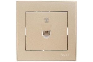 Розетка телефонная евро Lezard Rain 703-3030-137