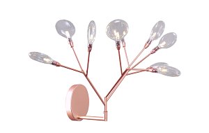 Настенный светильник Crystal Lux Evita EVITA AP9 COPPER/TRANSPARENT