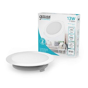 Встраиваемый светильник Gauss Elementary Downlight 997420212