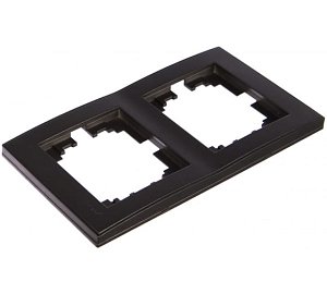 Рамка 2-местная вертикальная Lezard Rain 703-4141-152