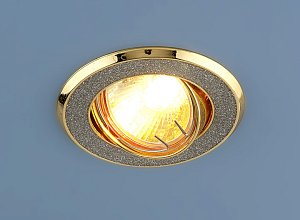 Встраиваемый светильник Elektrostandard 611 MR16 SL/GD серебряный блеск/золото 4690389000119