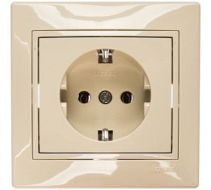 Розетка с/з Lezard Mira 701-0303-122B