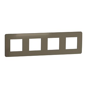 Рамка 4-постовая Schneider Electric Unica New NU280850