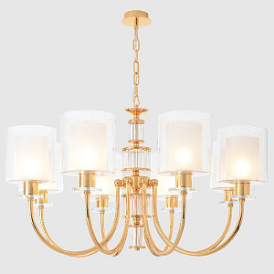 Подвесная люстра Crystal Lux ELENA SP8 GOLD