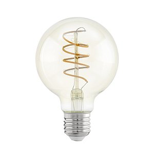 Лампа светодиодная филаментная Eglo E27 4W 2200К янтарь 11722
