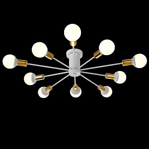 Потолочная люстра Natali Kovaltseva LOFT 79014/10С WHITE GOLD