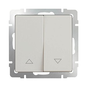 Выключатель для жалюзи Werkel WL03-01-02 слоновая кость 4690389128479