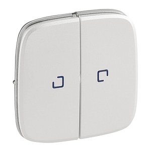 Лицевая панель Legrand Valena Allure выключателя двухклавишного с подсветкой жемчуг 755229