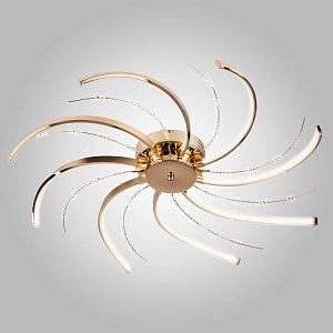 Потолочный светодиодный светильник Eurosvet Twist 90054/8 золото