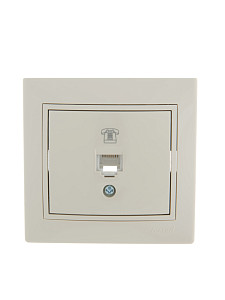 Розетка телефонная евро Lezard Mira 701-0303-137
