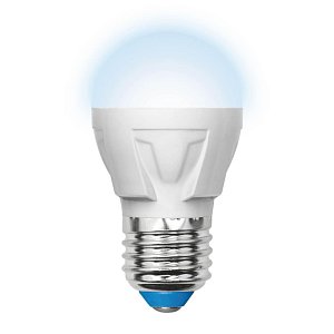Лампа светодиодная (UL-00000772) Uniel E27 7W 4500K матовая LED-G45-7W/NW/E27/FR PLP01WH