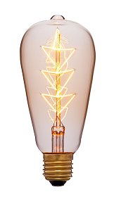 Лампа накаливания Sun Lumen E27 40W золотая 053-556