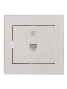 Розетка телефонная евро Lezard Rain 703-0202-137