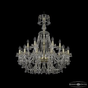 Подвесная люстра Bohemia Ivele Crystal 1409/12+6/300/XL-95 G