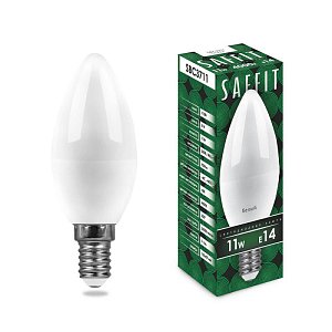 Лампа светодиодная Saffit SBC3711 Свеча E14 11W 4000K 55133