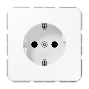 Розетка штепсельная Schuko Jung CD1520NWW