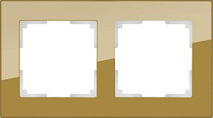 Рамка Werkel Favorit на 2 поста бронзовый WL01-Frame-02 4690389098598
