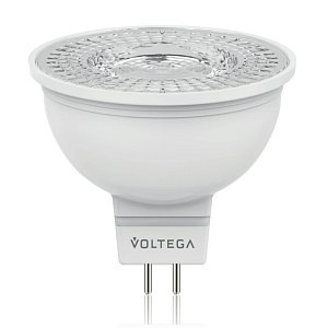 Лампа светодиодная Voltega GU5.3 4W 4000К прозрачная VG2-S1GU5.3cold4W 6950