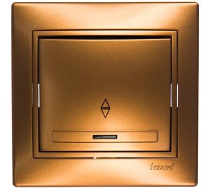 Выключатель проходной с подсветкой Lezard Mira 701-1313-114