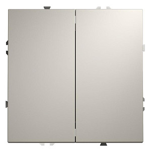 Выключатель двухклавишный Voltum S70 VLS020103 (кашемир)