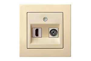Розетка HDMI и TV Liregus Epsilon 28-0851