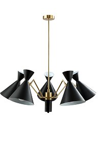 Подвесная люстра Crystal Lux Joven SP5 Gold/Black