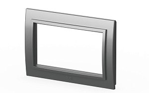 Рамка для двухместной розетки с заземлением ELBI Zena 608-011000-907