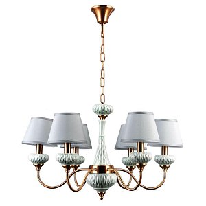 Подвесная люстра Lumien Hall Аста 1022/6H-CBR-GRGN