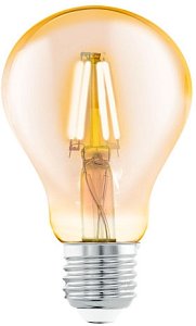 Лампа светодиодная филаментная Eglo E27 4W 2200К янтарь 11555