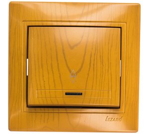 Выключатель проходной с подсветкой Lezard Mira 701-0701-114