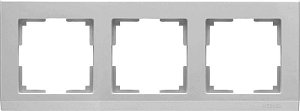 Рамка Werkel Stark на 3 поста серебряный WL04-Frame-03 4690389063701