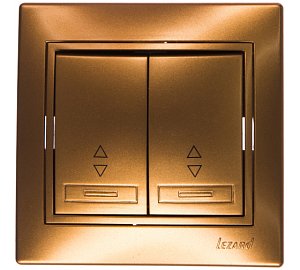 Выключатель проходной двойной Lezard Mira 701-1313-106