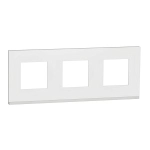 Рамка 3-постовая Schneider Electric Unica New NU600689