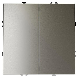 Выключатель двухклавишный Voltum S70 VLS020104