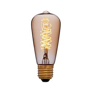 Лампа накаливания Sun Lumen E27 40W золотая 051-903
