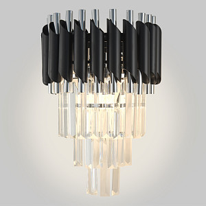 Настенный светильник Natali Kovaltseva DARIAN 76017/2W CHROME BLACK