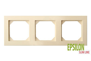Рамка трехместная Liregus Epsilon 28-0883