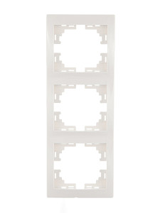 Рамка 3-местная вертикальная Lezard Mira 701-0200-153
