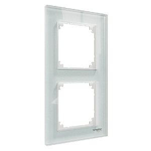 Рамка стеклянная на 2 поста Schneider Electric MTN4020-3220