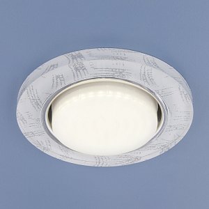 Встраиваемый светильник Elektrostandard 1062 GX53 WH/SL белый/серебро 4690389074349