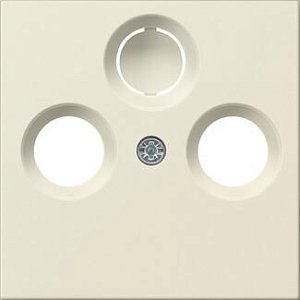 Лицевая панель Gira System 55 розетки TV-FM-SAT кремовый глянцевый 086901