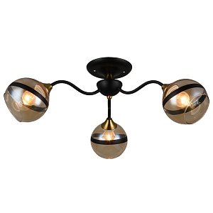 Потолочная люстра IMEX MD.3595-3-S COFFEE+FGD