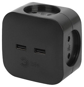 Разветвитель электрический Эра SP-4-USB-B Б0049536