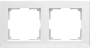 Рамка Werkel Stark на 2 поста белый WL04-Frame-02-white 4690389047114