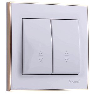 Выключатель проходной двойной Lezard Rain 703-0226-106