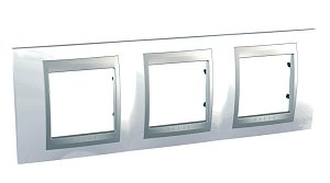 Рамка 3-постовая Schneider Electric Unica Top MGU66.006.092